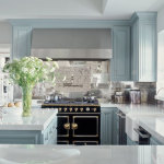Jennifer Lopez robins egg blue kitchen cabinets