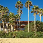 oceanfront view of beach house