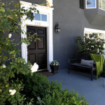 Traditional house painted black