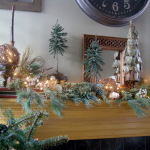 How to decorate Christmas mantle