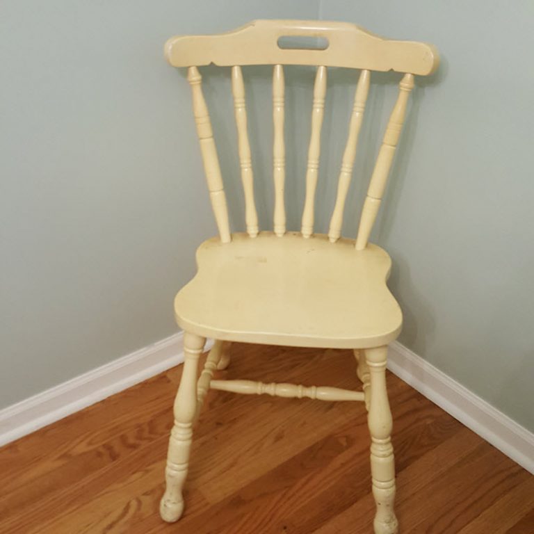 Vintage Farmhouse Style Chair Gets A Coastal Makeover